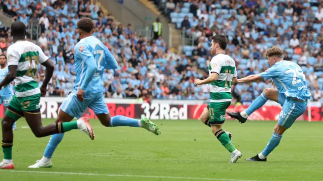 Victor Torp scores for Coventry
