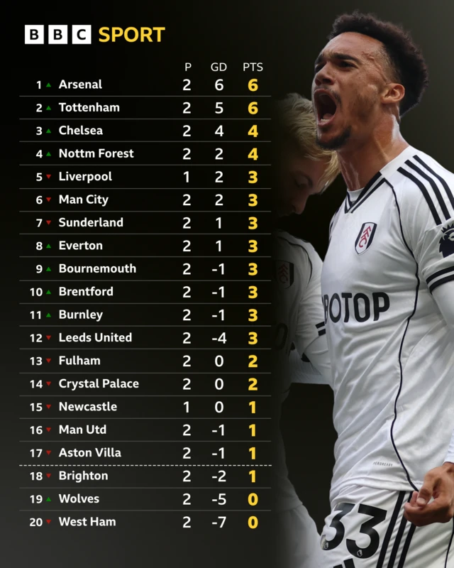 Premier League table