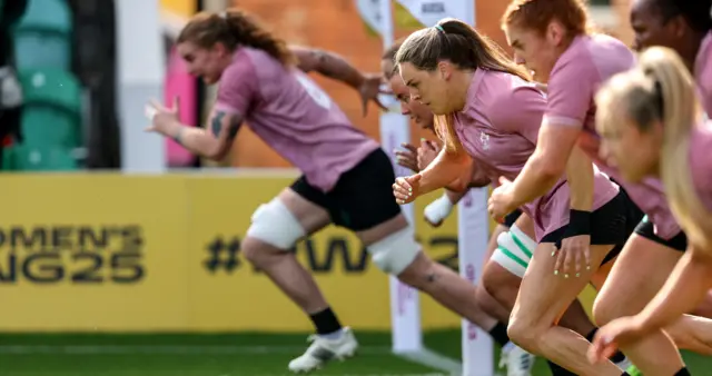 Ireland squad during captain's run training