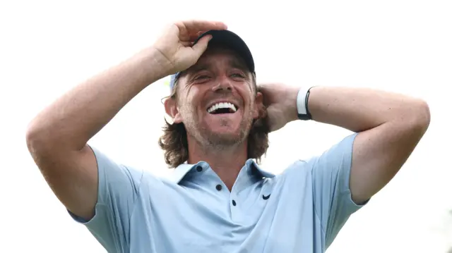 Tommy Fleetwood smiles