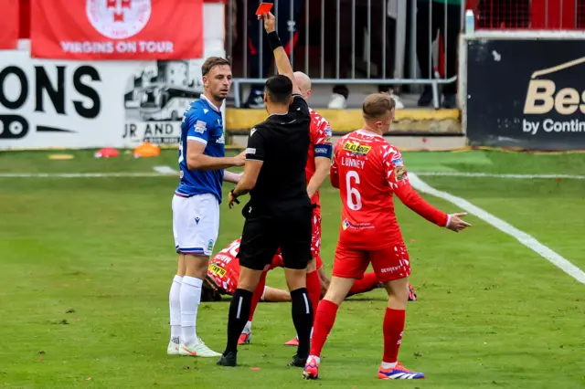 Matthew Fitzpatrick sent off
