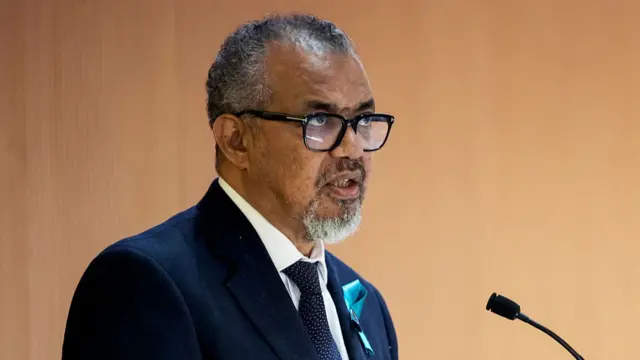 World Health Organization (WHO) Director-General Tedros Adhanom Ghebreyesus