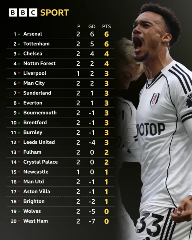 Premier League table