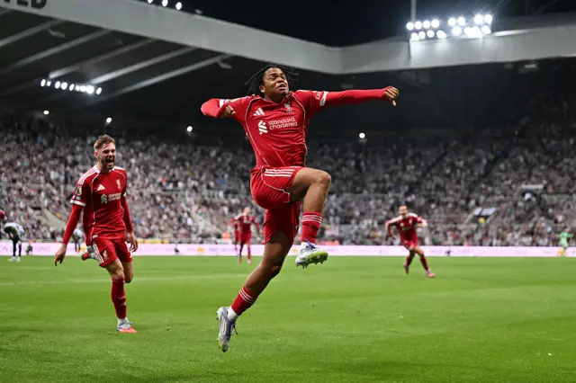 Rio Ngumoha celebrates