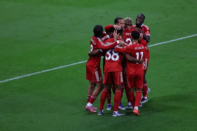 Liverpool celebrating