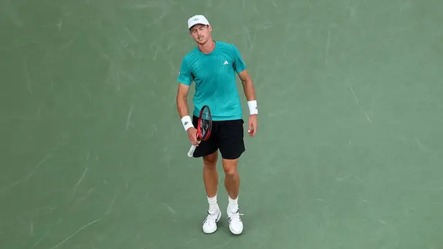 Billy Harris of Great Britain reacts