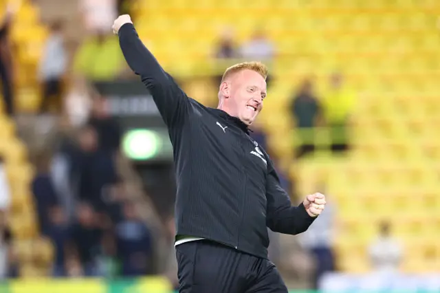 Southampton Manager Will Still celebrates