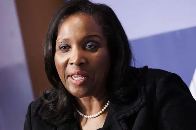 Lisa Cook, governor of the US Federal Reserve, speaks at the Peterson Institute For International Economics in Washington, DC,  in 2022