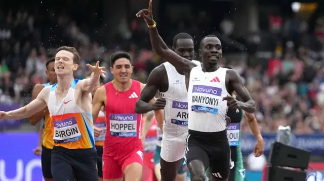 Max Burgin at the London Diamond League