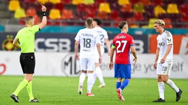 Aberdeen's Alexander Jensen is sent off