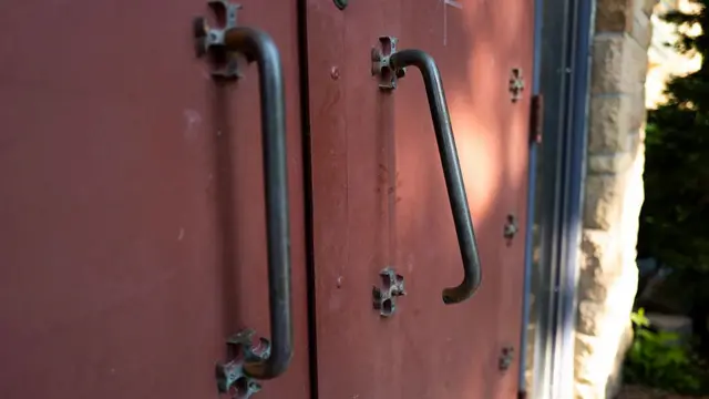 Annunciation church doors in Minnesota