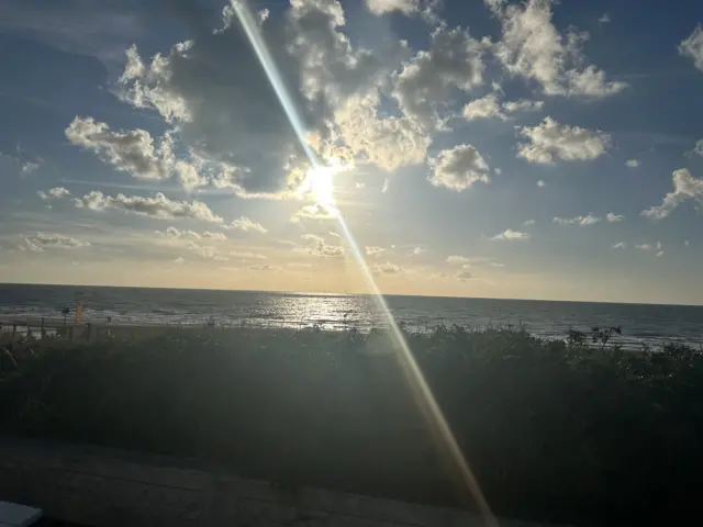 The beach looking sunny at Zandvoort