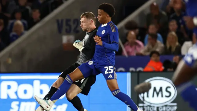 Louis Page closes down Birmingham keeper Ryan Allsop