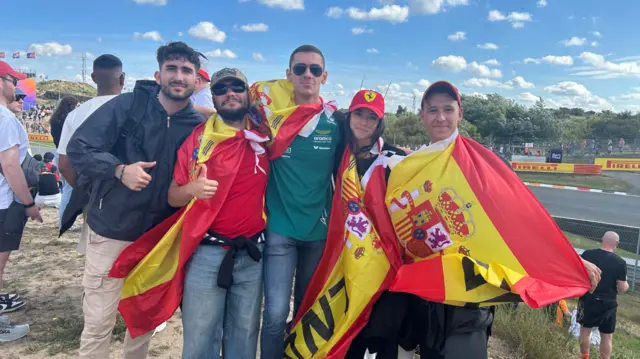 Spanish fans at Zandvoort