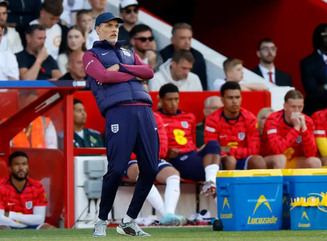 Thomas Tuchel on the sideline