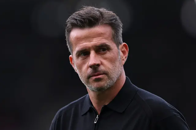 Marco Silva, Manager of Fulham, during the Premier League match between Fulham and Manchester United at Craven Cottage on August 24, 2025 in London, England