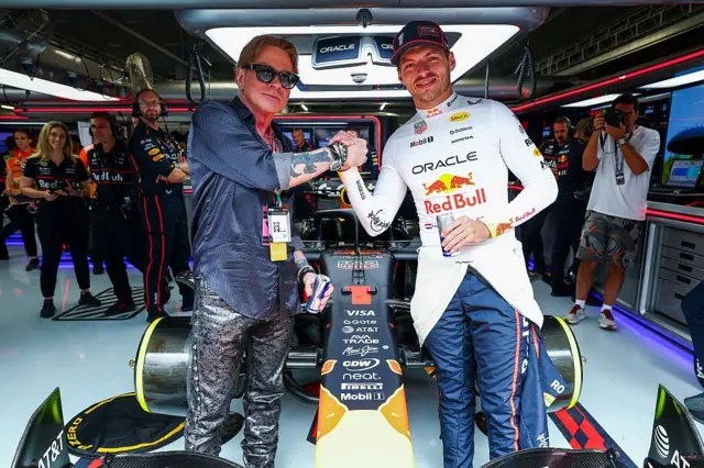 Axl Rose and Max Verstappen