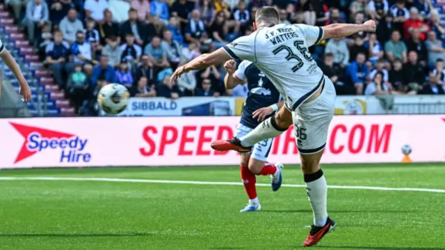 Dundee United's Max Watters scores