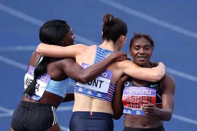 Dina Asher-Smith after 200m victory