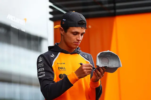 Lando Norris at the Hungarian Grand Prix