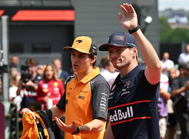Oscar Piastri and Max Verstappen