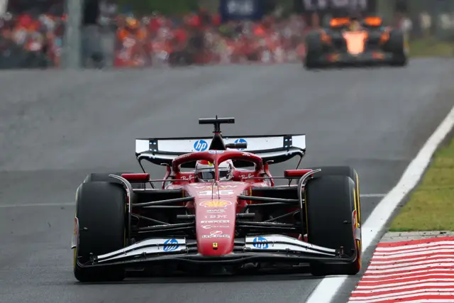 Charles Leclerc at the Hungarian Grand Prix