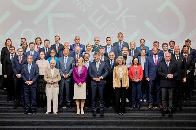 European foreign ministers gathered for a family photo in Copenhagen