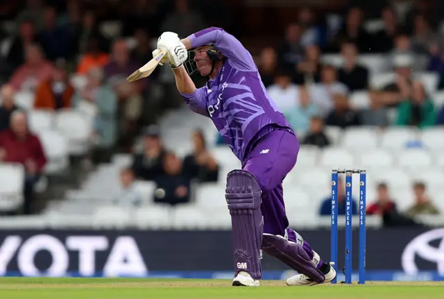 Dawid Malan of Northern Superchargers hits out