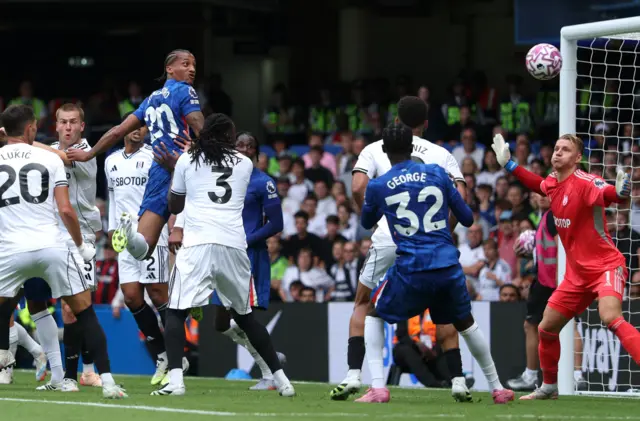 Chelsea's Joao Pedro scores their first goal