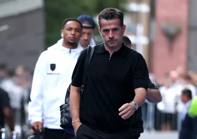 Fulham manager Marco Silva arrives at the stadium