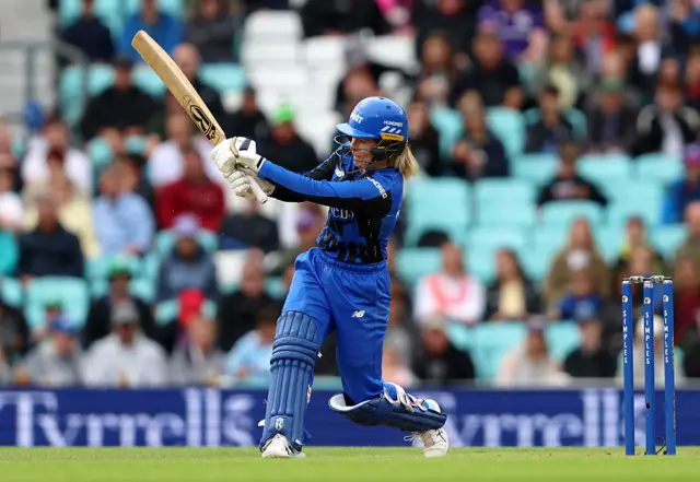 Georgia Redmayne of London Spirit hits out