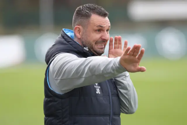 Ballymena United manager Jim Ervin