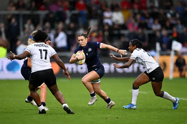 Fran McGhie on the ball