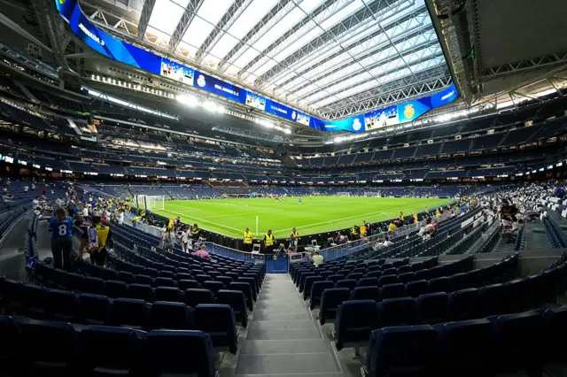 Real Madrid's Bernabeu general view