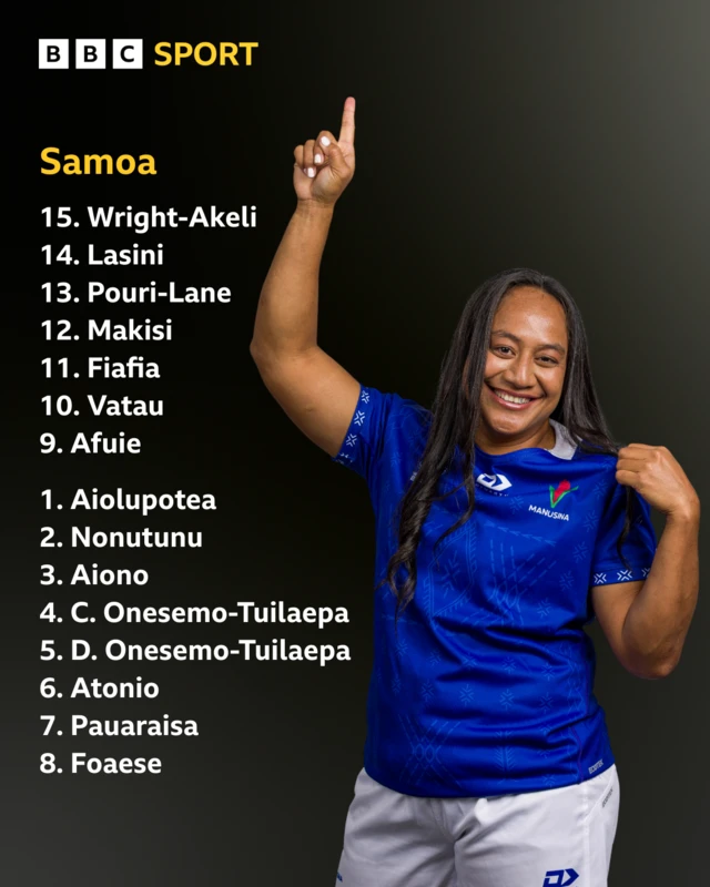 Samoa line-up