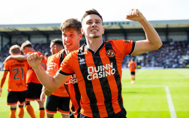 Dundee United's Ivan Dolcek celebrates