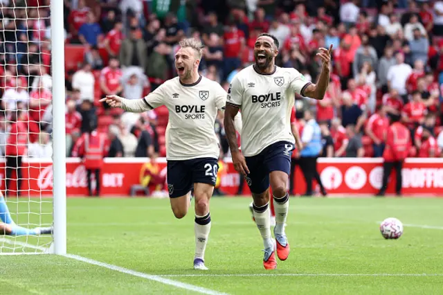 Callum Wilson of West Ham United celebrates
