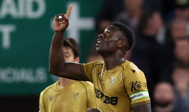 Crystal Palace's Marc Guehi celebrates
