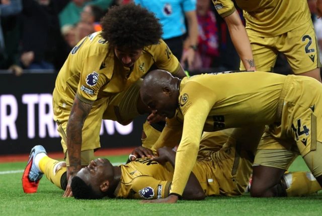 Crystal Palace's Marc Guehi celebrates
