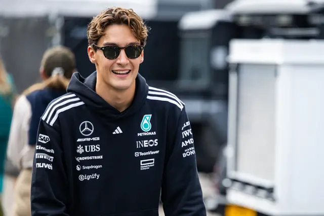 George Russell at the Dutch Grand Prix