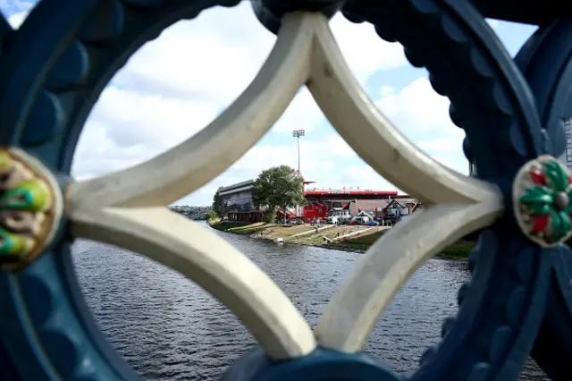 General view outside the stadium