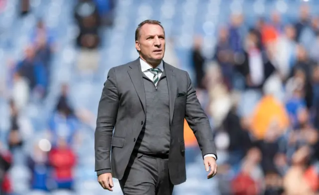 Celtic manager Brendan Rodgers at Ibrox
