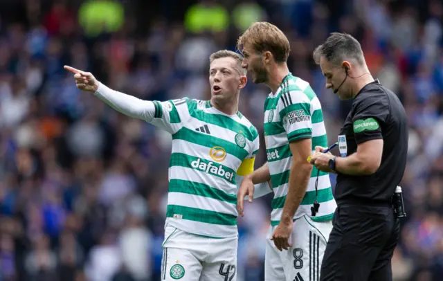 Celtic captain Callum McGregor and Benjamin Nygren