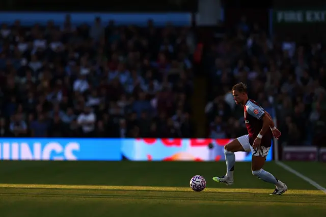 Matty Cash of Aston Villa during the Premier League