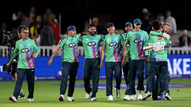 Oval Invincibles celebrate victory