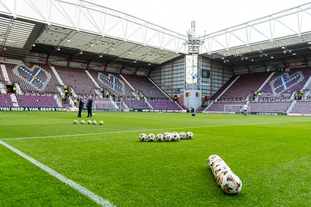 General view at Tynecastle Park in Edinburgh