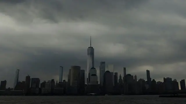 A thunderstorm in New York City, as seen on Thursday