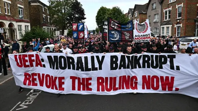 Crystal Palace fan protest