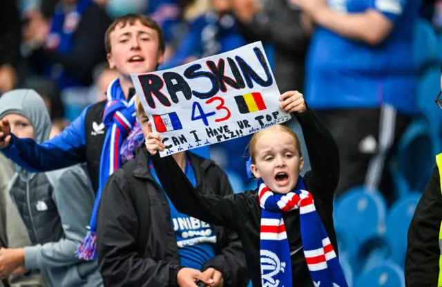 Young fans at Ibrox