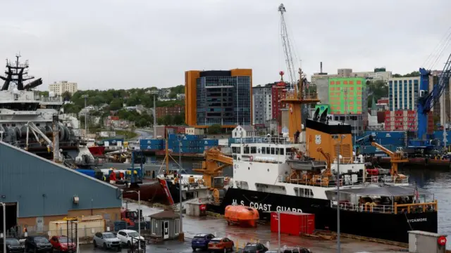 US Coast Guard ship Sycamore in St John's harbour, Newfoundland